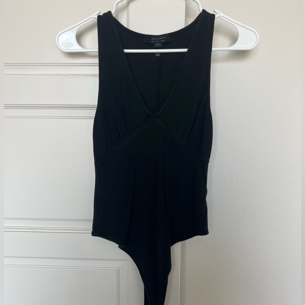 All Saints Black Bodysuit
